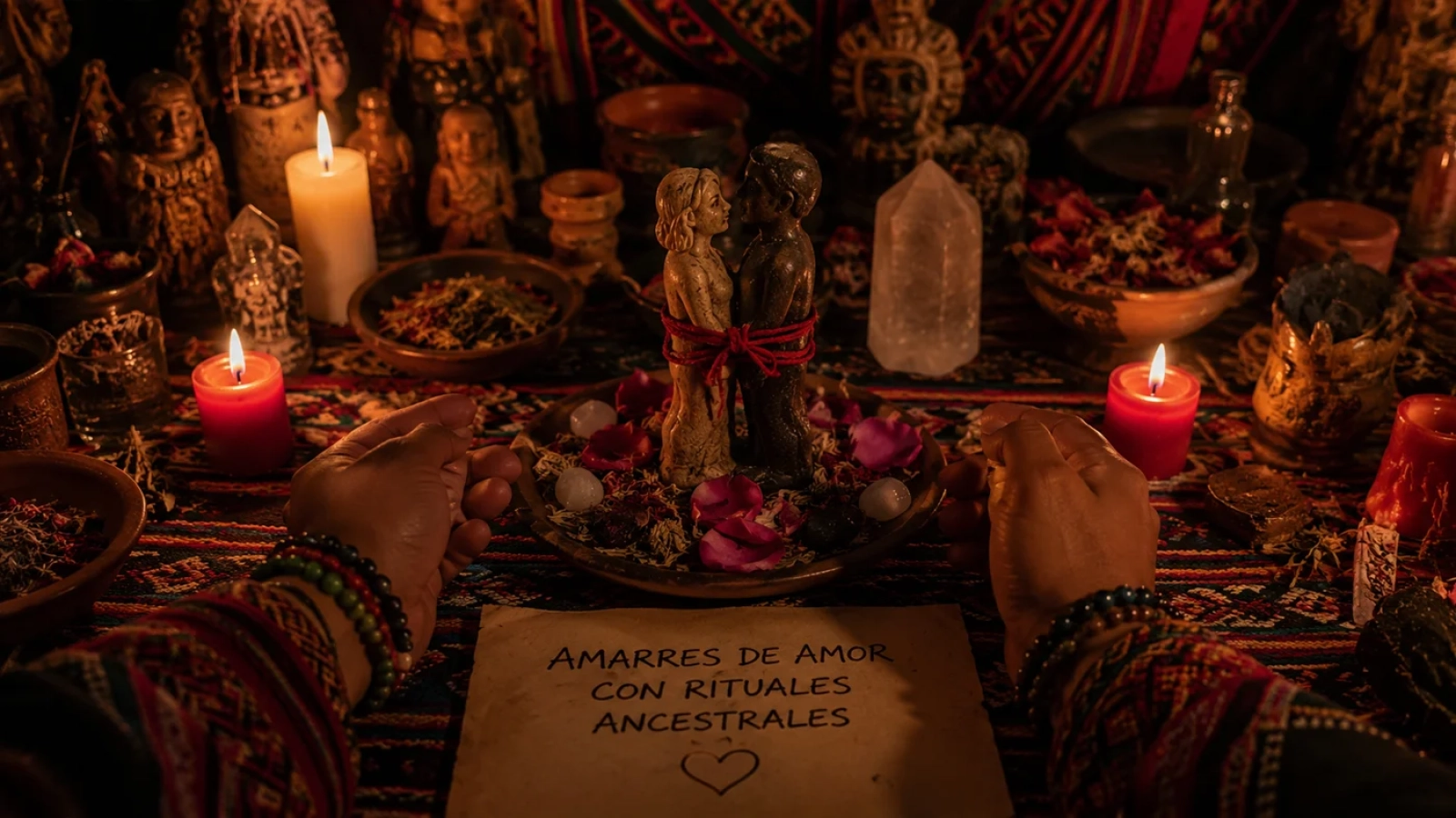 Amarres de amor con rituales ancestrales